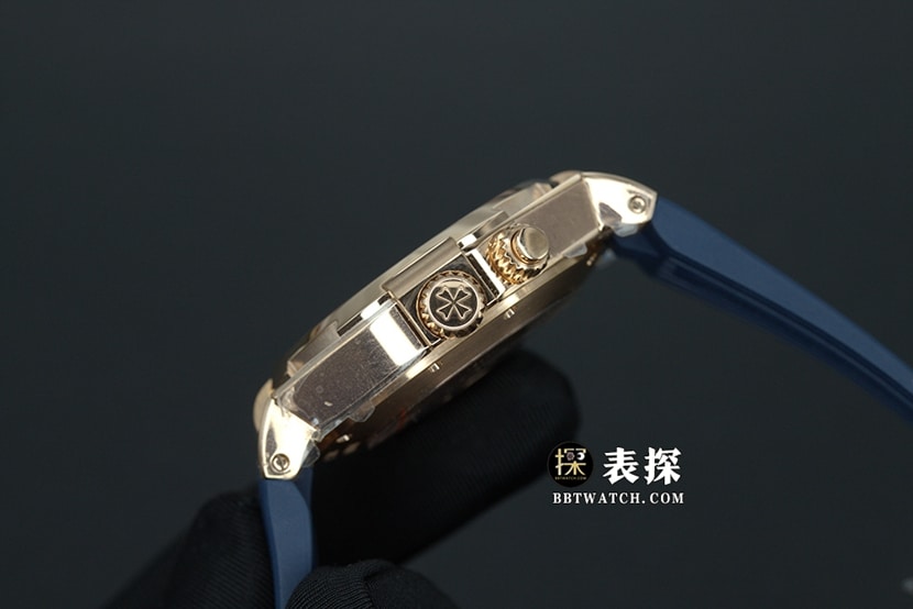 江诗丹顿1:1复刻手表,TWA纵横四海复刻表,侧面实拍图
