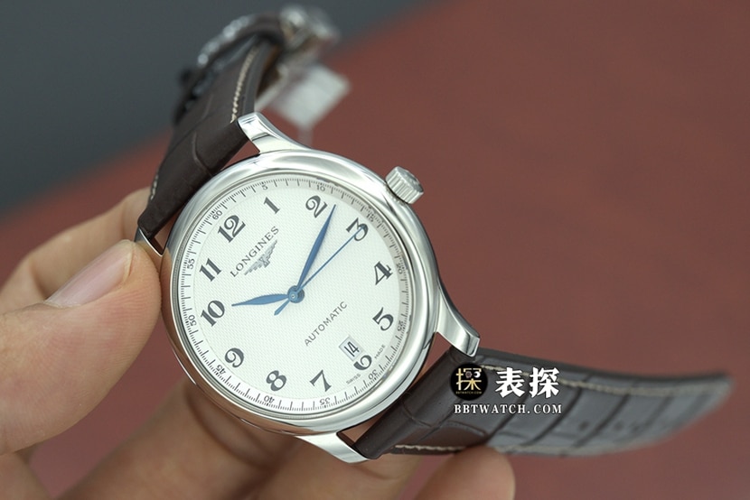 KY制表传统浪琴1:1复刻手表银盘皮带款L2.628.4.78.3正面实拍图