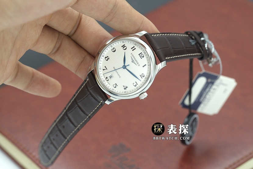 KY制表传统浪琴1:1复刻手表银盘皮带款L2.628.4.78.3正面实拍图