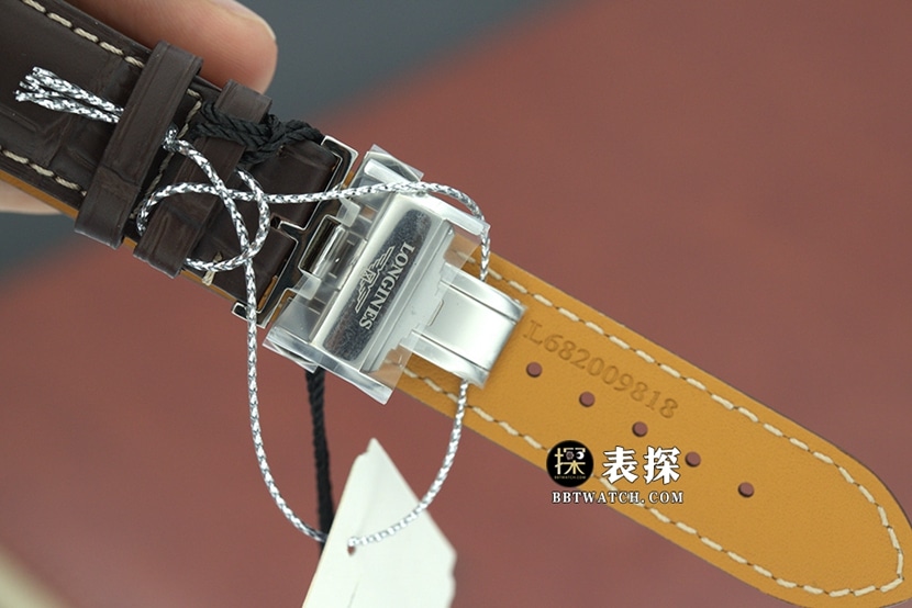 KY制表传统浪琴1:1复刻手表银盘皮带款L2.628.4.78.3表扣实拍图