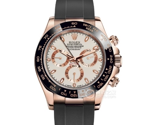 C Factory Daytona Rolex 1:1 réplique montres jour brillant plaque d'or rose caoutchouc modèle m116515ln-0061