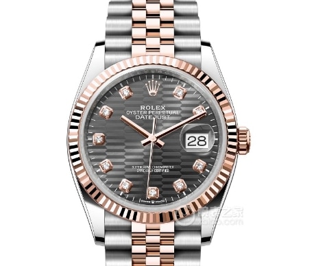 EW factory logotype Rolex 1:1 replica watches black plate intermetallic steel belt models m126231-0019