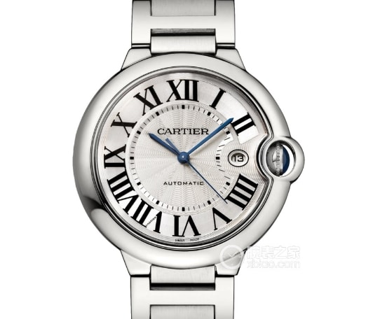 AF factory blue balloon Cartier 1:1 replica watches silver white disk blue needle steel belt models W6920071