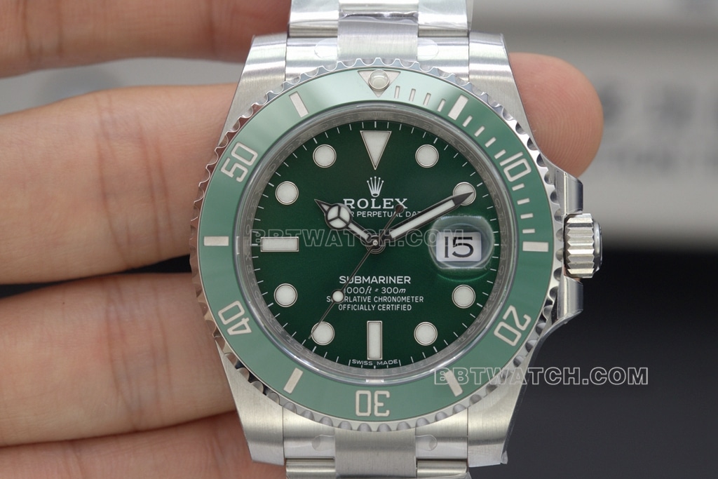 C Factory Green Ghost Rolex 1:1 Top Replica Watches 40mm116610LV-0002