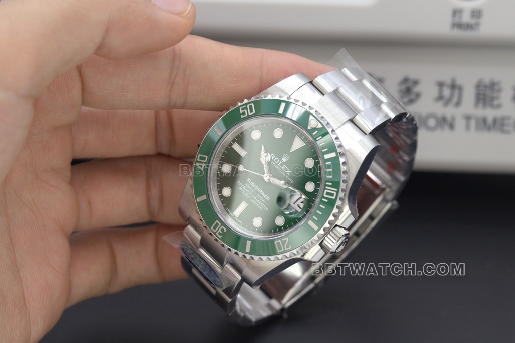 C厂绿水鬼劳力士1:1顶级复刻手表40mm116610LV-0002整体图