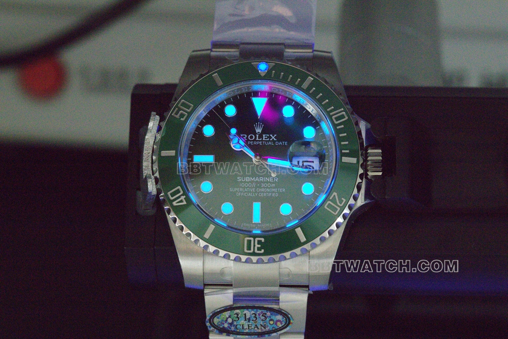 C厂绿水鬼劳力士1:1顶级复刻手表40mm116610LV-0002夜光