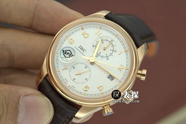 APS factory Portuguese Universal 1:1 replica watches silver white panda disk mechanical belt models IW390301