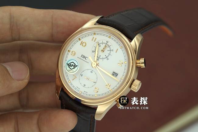 APS factory Portuguese Universal 1:1 replica watches silver white panda disk mechanical belt models IW390301