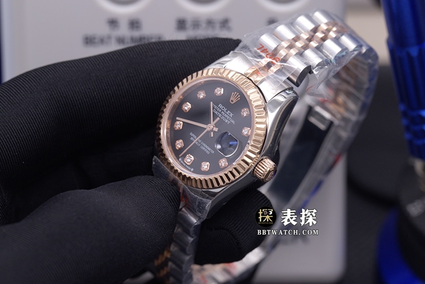 劳力士一比一表,ew日志型复刻手表,正面实拍图