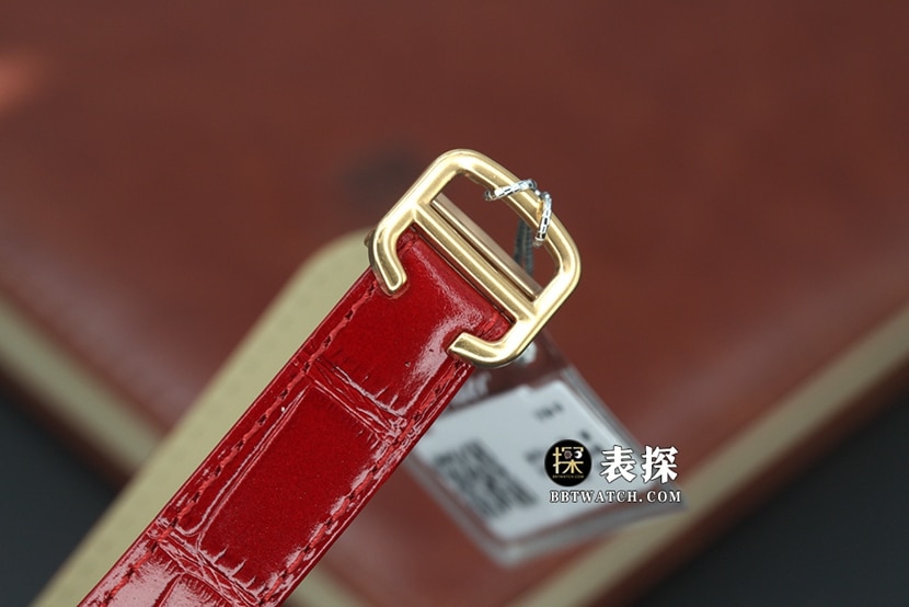 K3蓝气球卡地亚1:1复刻手表银盘圈钻皮带款WJBB0034表扣实拍图