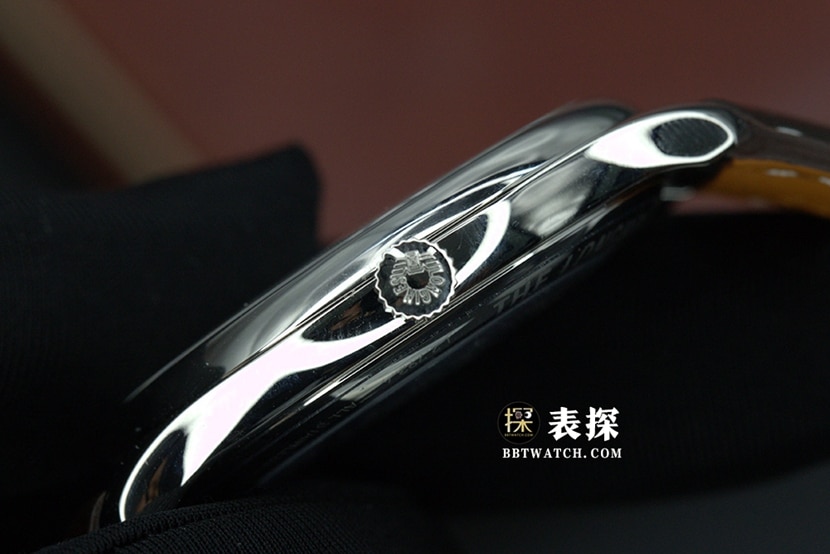 浪琴天花板手表,KY制表传统复刻表,侧面实拍图