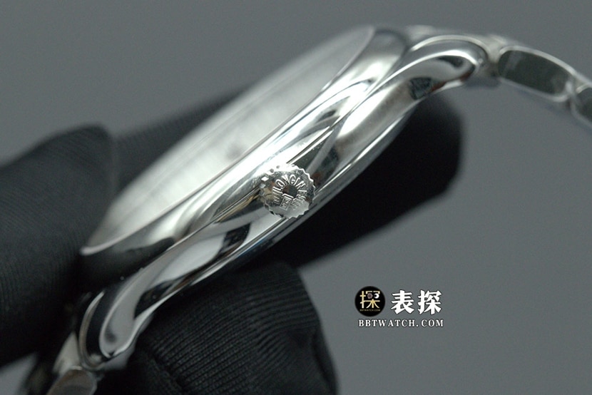 KY厂制表传统浪琴1:1复刻手表银盘钢带款L2.793.4.78.6侧面实拍图