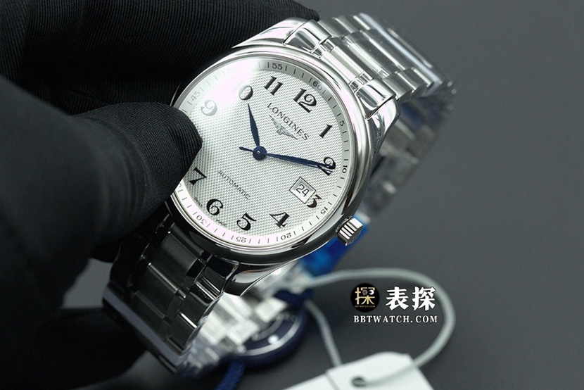 KY厂制表传统浪琴1:1复刻手表银盘钢带款L2.793.4.78.6正面实拍图