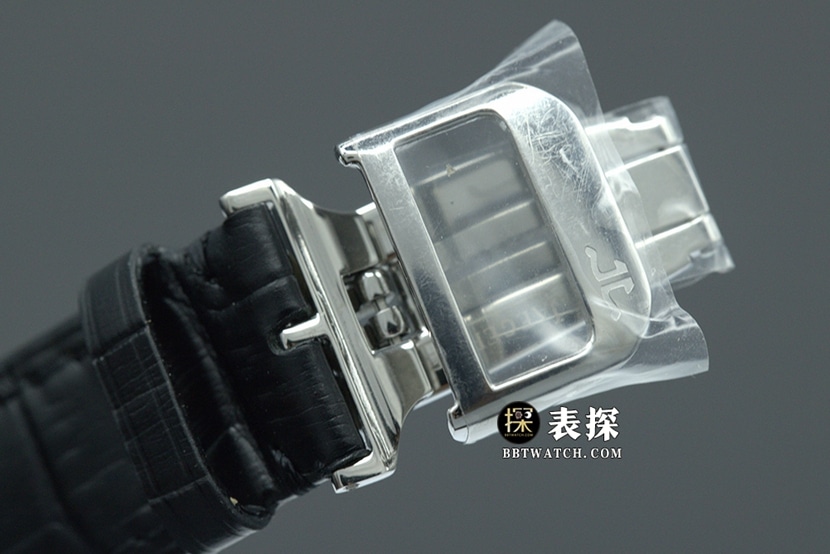 R8厂大师积家1:1复刻手表银灰盘陀飞轮皮带款5086420表扣实拍图