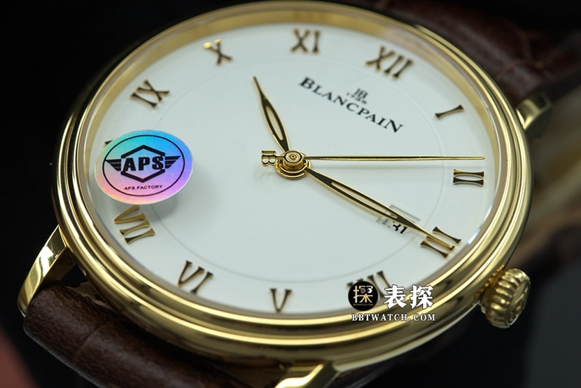 APS厂经典宝珀1:1复刻手表蛋白盘皮带款正面实拍图