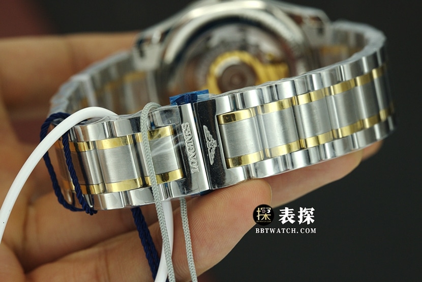 KY厂制表传统浪琴1:1复刻手表金盘钢带款L2.793.5.37.7表带实拍图