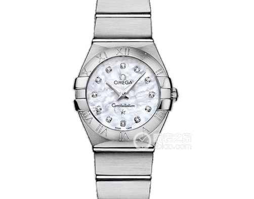 Constellation Omega 1:1 Replica Watches Rim Diamond White Plate Steel Strap