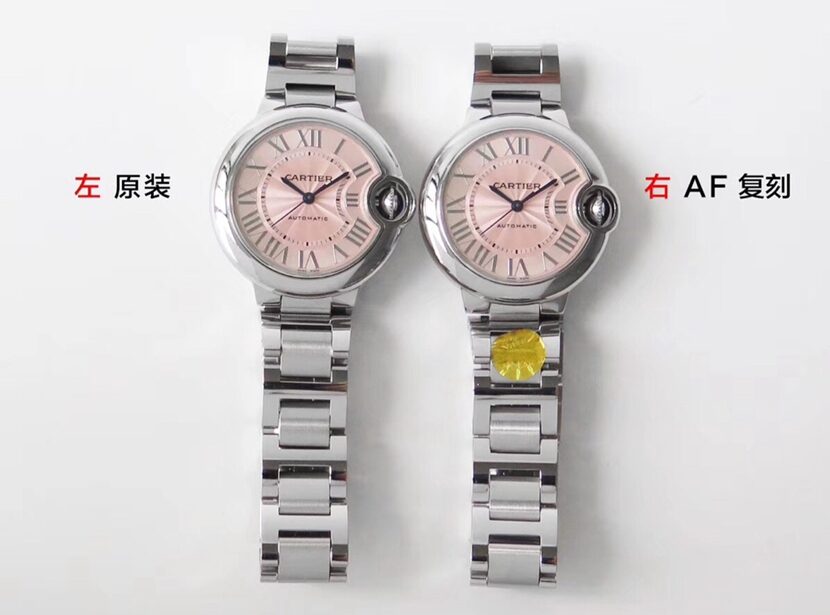 卡地亚天花板复刻表,af蓝气球复刻手表,正面对比图