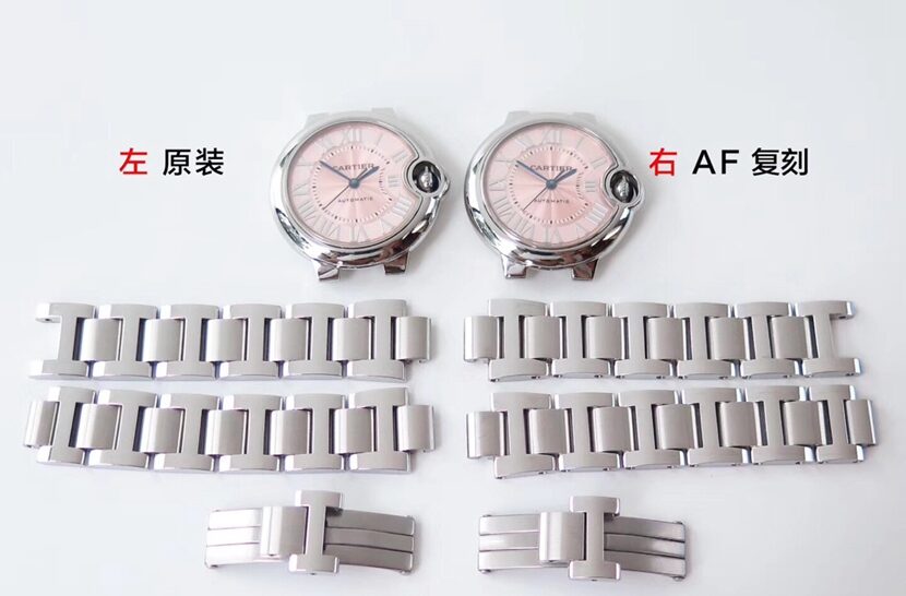 卡地亚顶级复刻手表,af蓝气球复刻表,正面对比图