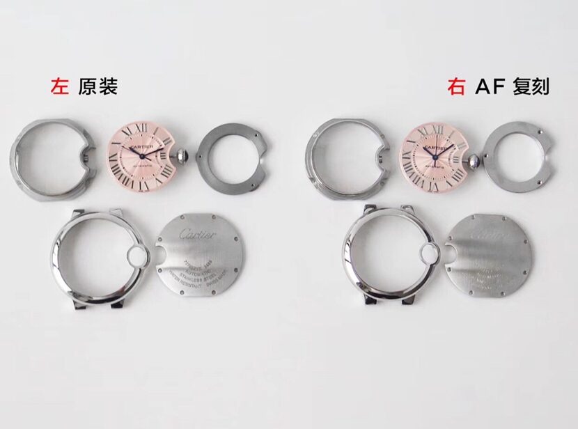 卡地亚天花板复刻表,af蓝气球复刻手表,正面对比图