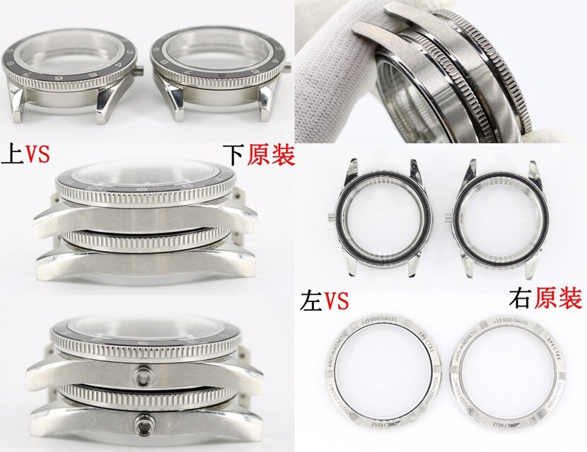 VS厂海马欧米茄1:1复刻手表233.32.41.21.01.001对比正品评测侧面对比图