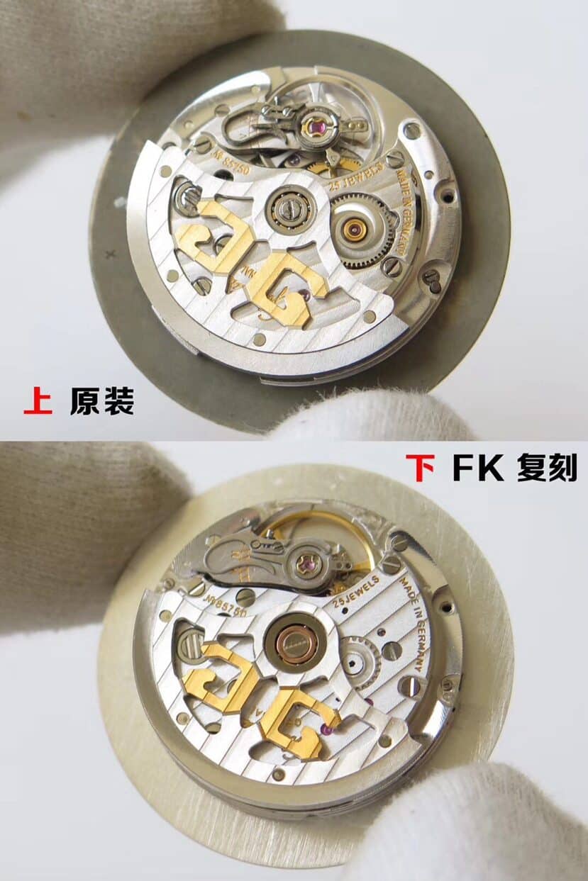 FK厂议员格拉苏蒂1:1复刻手表1-39-59-01-02-04对比正品评测机芯对比图