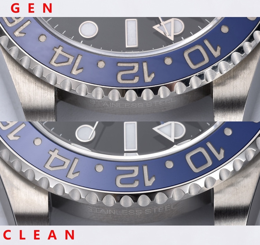 C厂格林尼治型II劳力士1:1复刻手表m126710blnr-0002对比正品评测正面对比图
