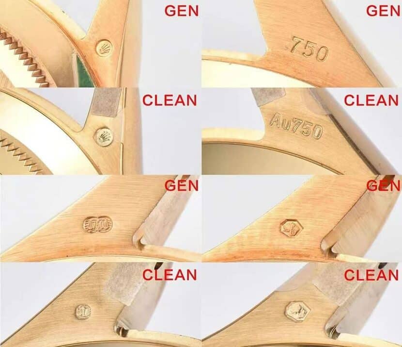 C厂迪通拿劳力士1:1复刻手表m116508-0013对比正品评测侧面对比图