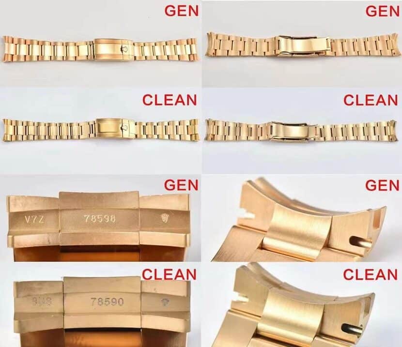 C厂迪通拿劳力士1:1复刻手表m116508-0013对比正品评测表扣对比图