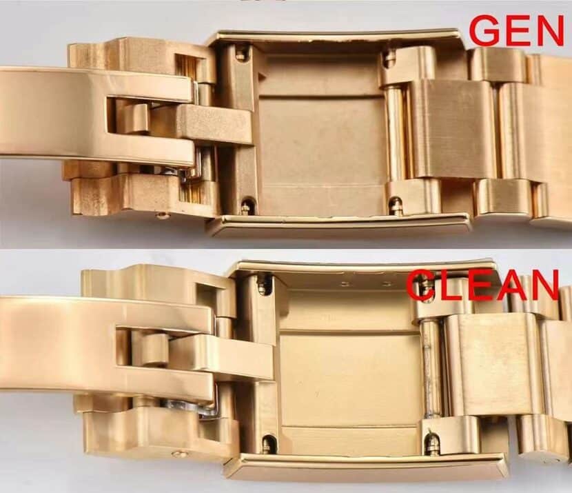 C厂迪通拿劳力士1:1复刻手表m116508-0013对比正品评测表扣对比图