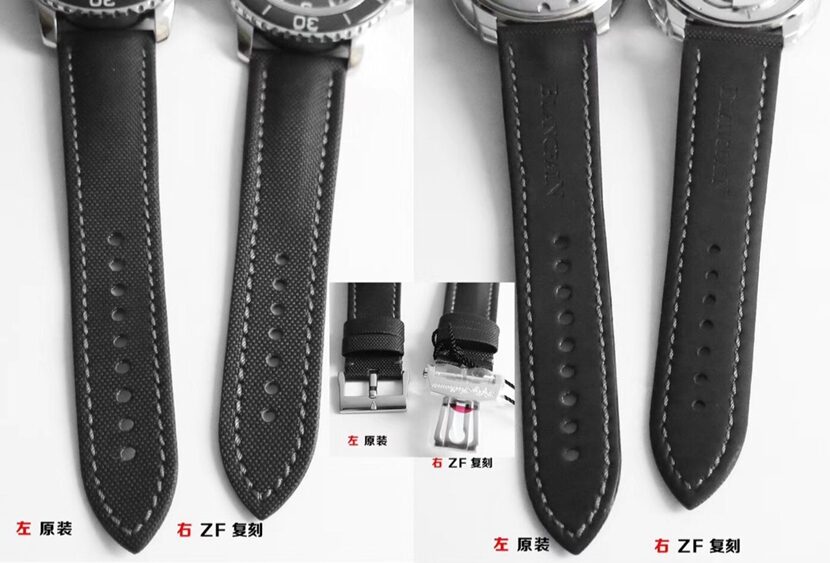 ZF厂五十噚宝珀1:1复刻手表5015-1130-52A对比正品评测表带对比图