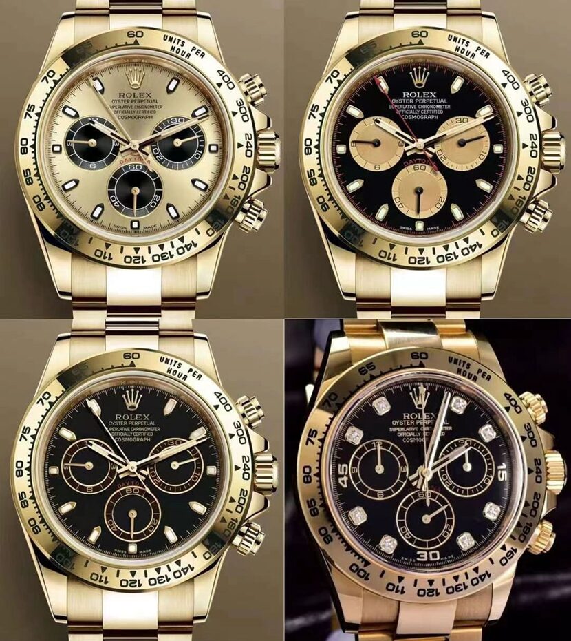 C厂迪通拿劳力士1:1复刻手表m116508-0013对比正品评测正面对比图
