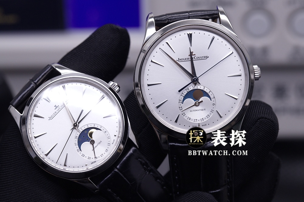 APS月相大师积家1:1复刻情侣表白盘黑皮带正面图
