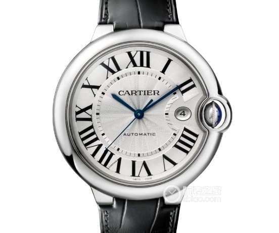 AF Blue Balloon Cartier 1:1 réplique montres disque blanc bracelet cuir noir