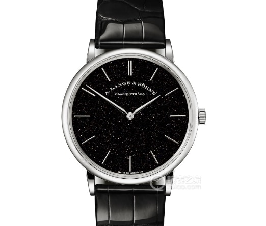 F8 Lange 1:1 Replique Montres Disque Noir Bracelet Cuir Noir