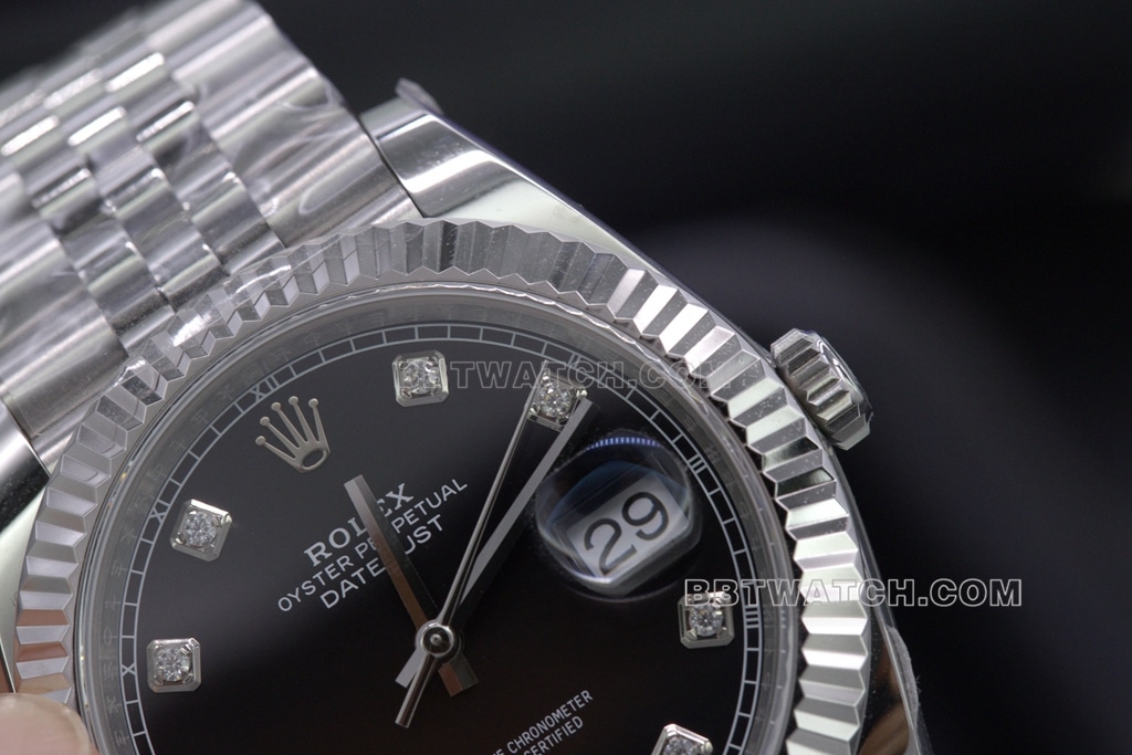 C厂日志 劳力士1:1超级克隆手表黑盘细节