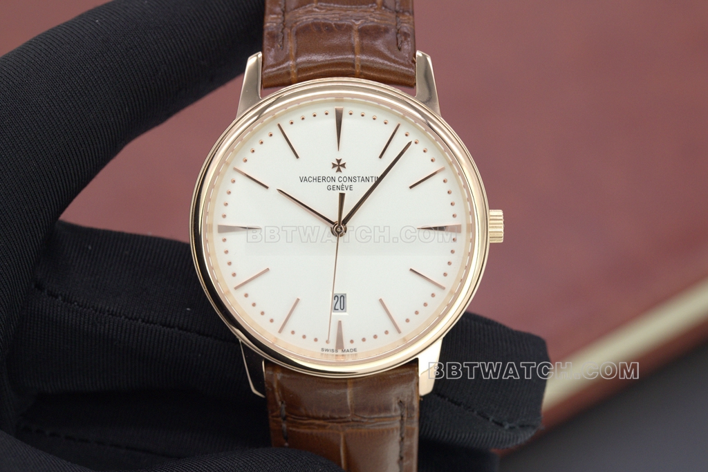 MKS Vacheron Constantin Heritage Top Replica Watches 1:1 open mold rose gold white disk
