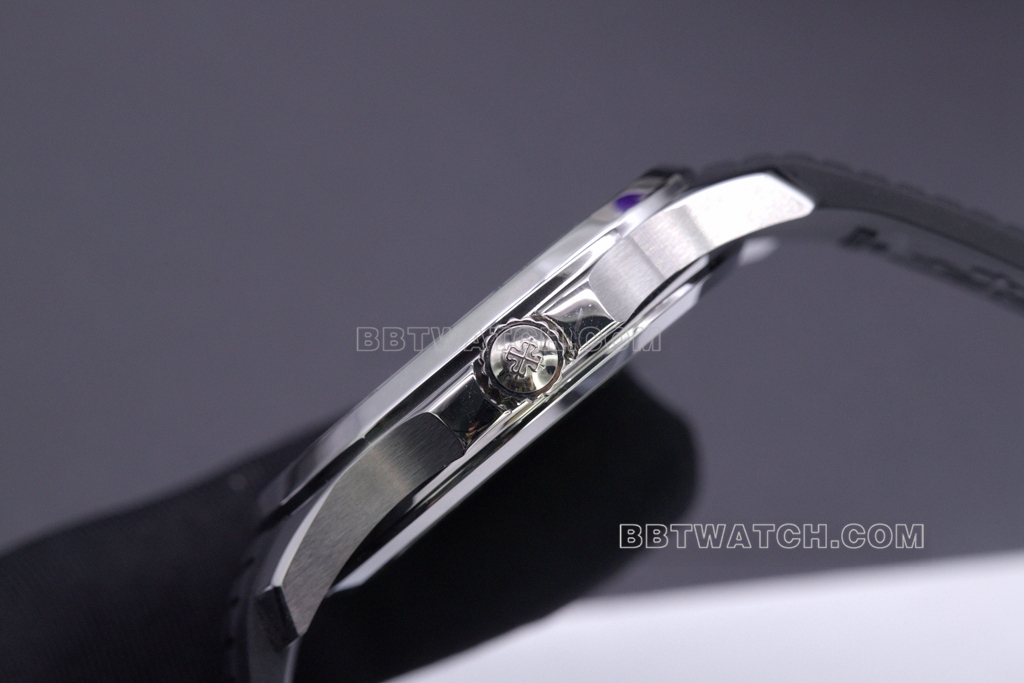 ZF百达翡丽1:1顶级复刻表手雷5167A-001后镶南非真钻 厚度