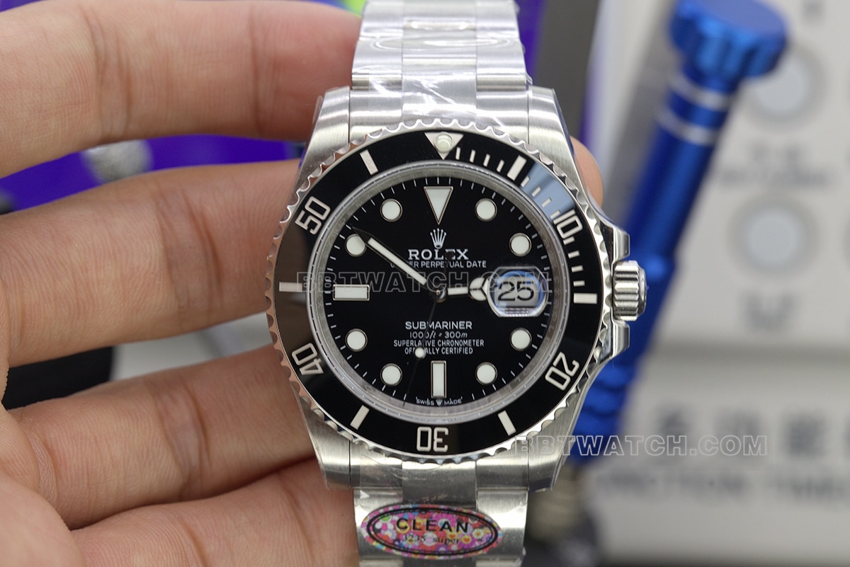 劳力士潜航者型1:1顶级复刻C厂黑水鬼41mm3235机芯男士手表