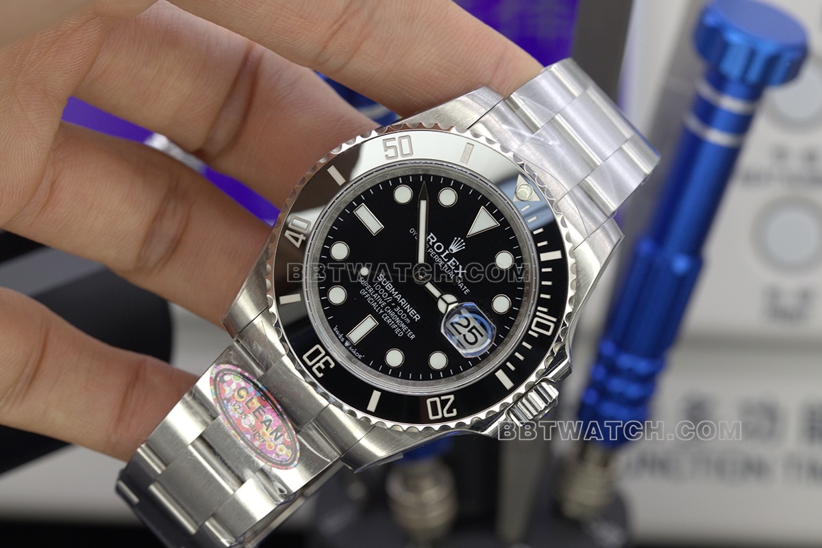 劳力士潜航者型1:1顶级复刻C厂黑水鬼41mm3235机芯男士手表