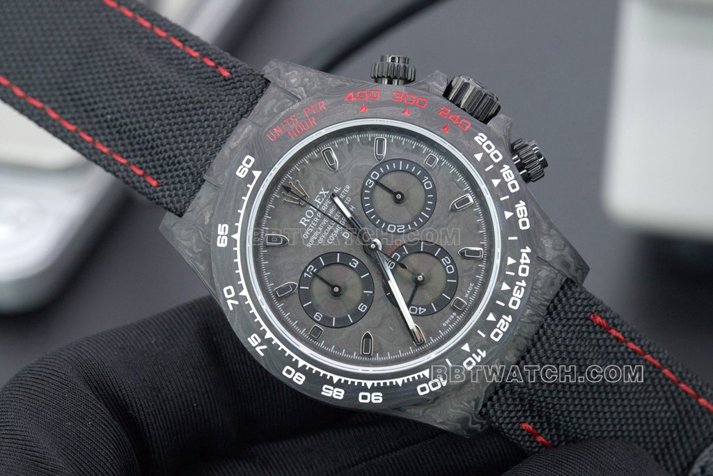 Rolex top 1:1 réplique montres N Factory Daytona fibre de carbone 4130