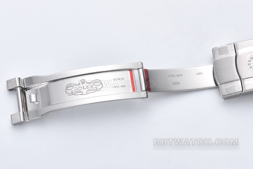C厂劳力士蚝式恒动顶级复刻41mm绿松石蓝盘m124300-0006表扣实拍图