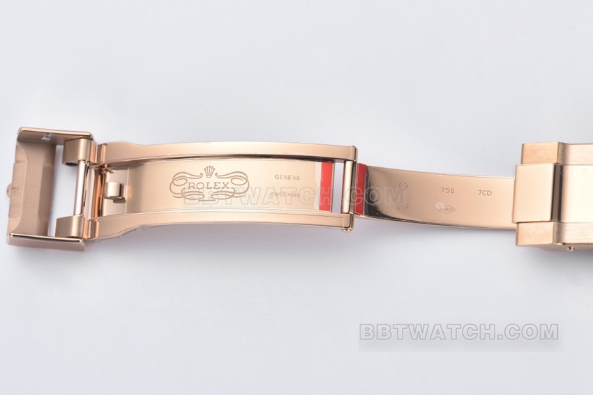 C厂劳力士迪通拿一比一超A精仿粉盘橡胶款m116515ln-0061表扣实拍图