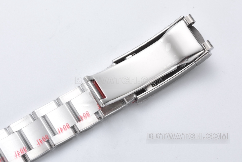 C厂劳力士蚝式恒动一比一顶级复刻36mm绿松石蓝盘m126000-0006表扣实拍图