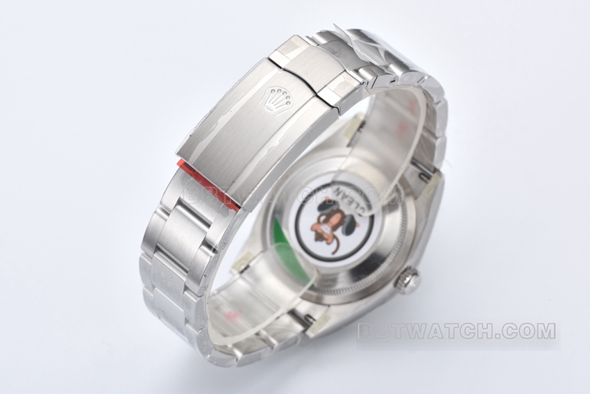 C厂劳力士蚝式恒动顶级一比一精仿36mm银盘m126000-0001表带实拍图