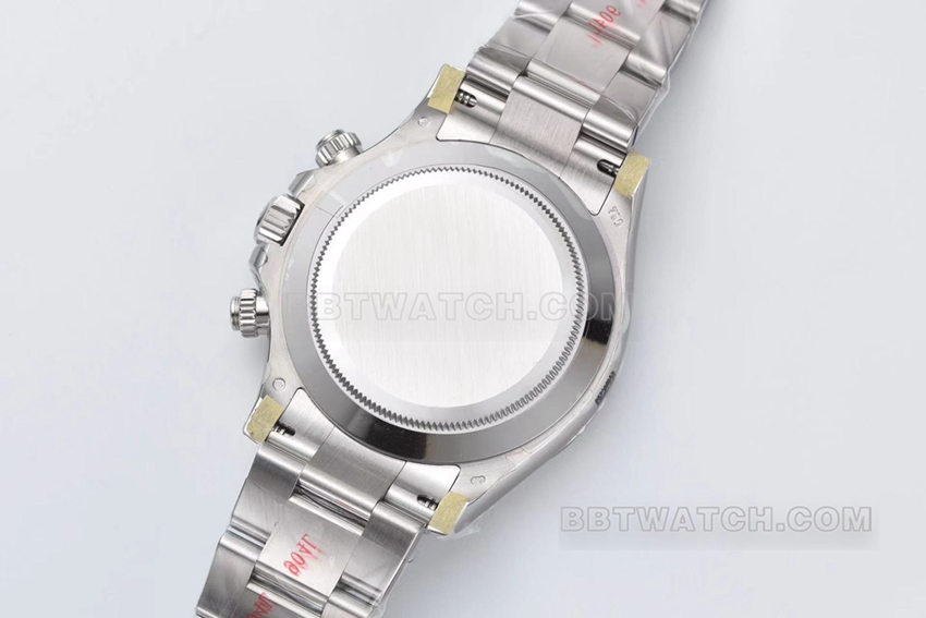 C厂劳力士迪通拿顶级复刻白金蓝猫m116509-0071背面实拍图
