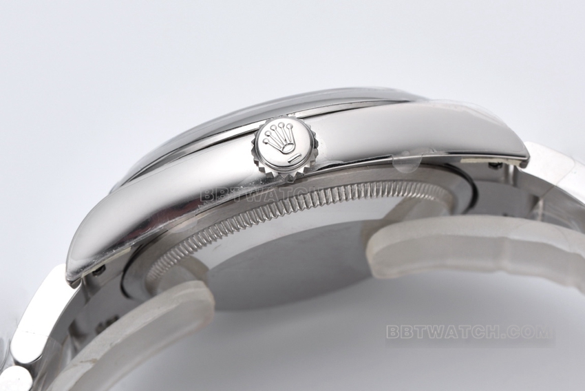 C厂劳力士蚝式恒动一比一顶级复刻36mm泡泡面m126000-0009侧面实拍图