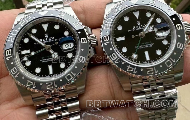 clean factory black grey circle top replica watches 2024 GMT II new 126710 luminous waterproof 3285 movement