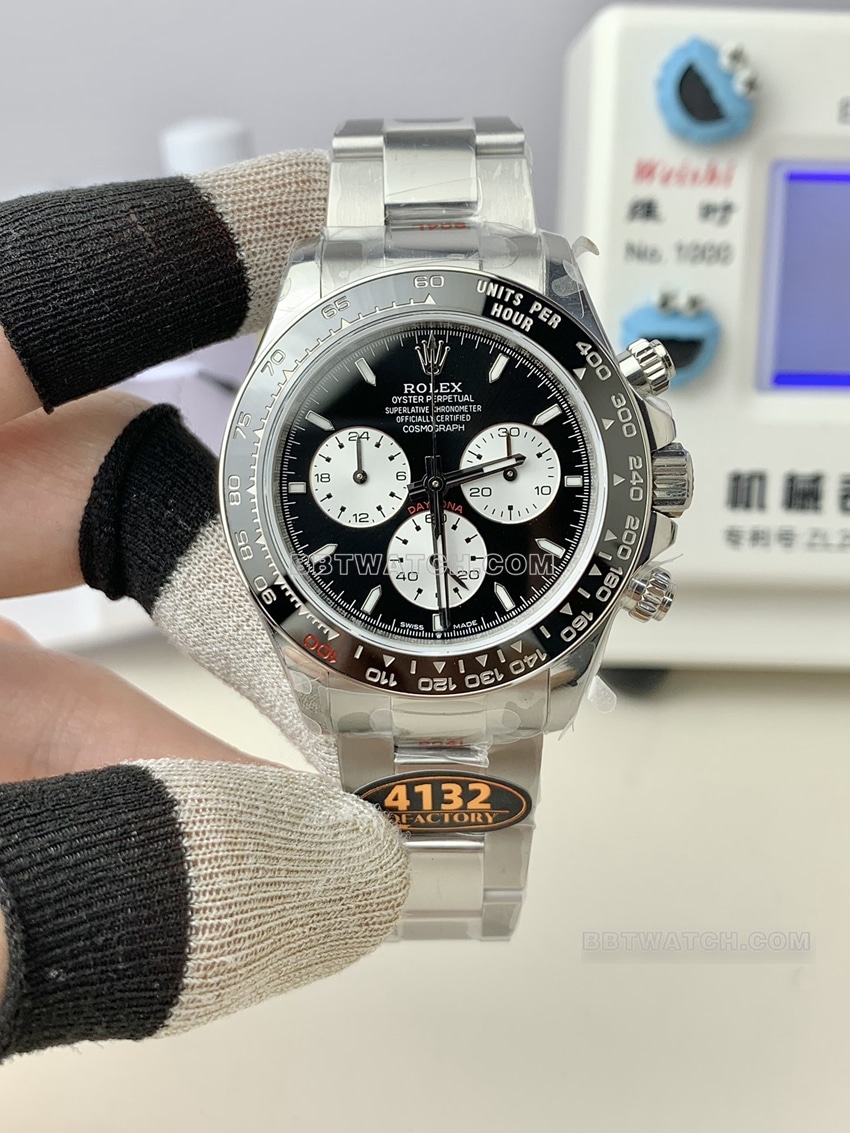 QF厂劳力士迪通拿顶级一比一高仿勒芒100周年纪念版M126529正面实拍图