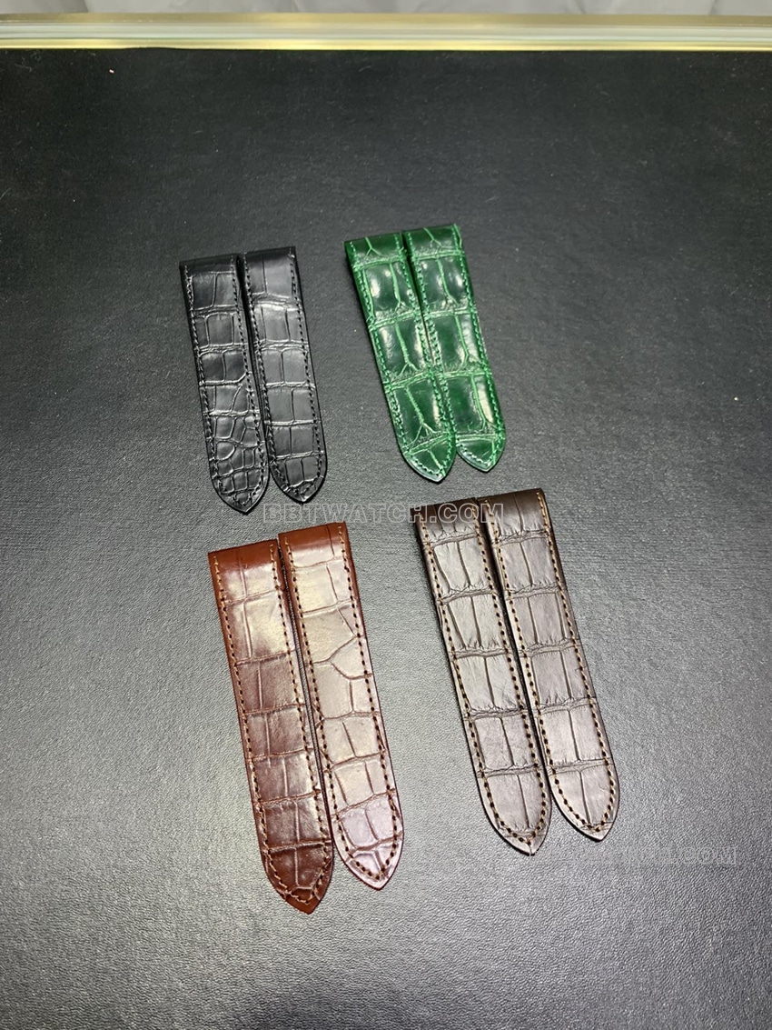 卡地亚山度士系列W20106X8专用鳄鱼皮表带